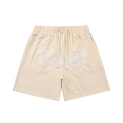 MIXED EMOTION Script Logo Mesh Shorts
