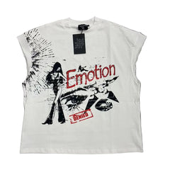 MIXED EMOTION Denied Graphic Cut‑Off Tank