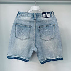 MIXED EMOTION Star Studded Baggy Jorts