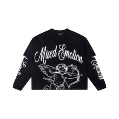 MIXED EMOTION Cupid Layered‑Sleeve Top