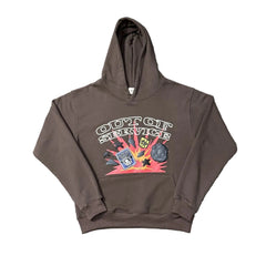 Broken Planet Retro Explosion‑Print Hoodie