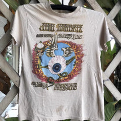 Jimi Hendrix Heavy Metal High Street Hip Hop Men's and Women's Short sleeved T-shirt