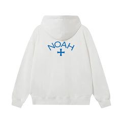 Meichao NOAH Blue Cross Classic Small Logo Printed Men's and Women's Loose Casual Autumn/Winter Hoodie
