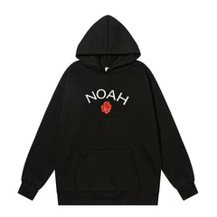 NOAH秋冬潮牌连帽卫衣男女重磅加绒宽松情侣帽衫外套