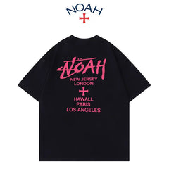 NOAH RTCC Summer New American Trendy Brand Short sleeved T-shirt for Men and Women Heavy duty Pure Cotton Niche Design Top (1)