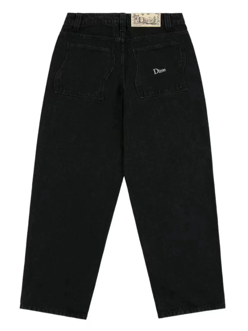 Trending street skateboard dime baby straight loose cotton denim pants Washing denim trousers men