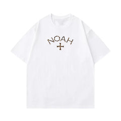 2025新款NOAH十字架印花男女短袖美式潮牌重磅纯棉情侣宽松t恤ins (1)