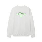 美潮NOAH绿色十字架经典款小LOGO印花男女宽松休闲秋冬圆领卫衣