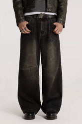 Jaded London Jeans in stock, American retro pleated jeans, loose wide leg pants, vintage high street style