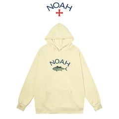 NOAH秋冬潮牌套头连帽卫衣男女美式重磅帽衫情侣加绒外套