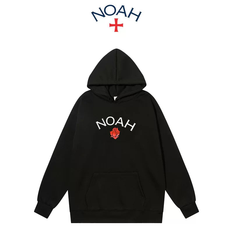 NOAH秋冬潮牌连帽卫衣男女重磅加绒宽松情侣帽衫外套