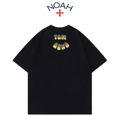 NOAH BWCJ夏季限定欧美式潮牌六芒星情侣宽松纯棉短袖T恤男女 (1)
