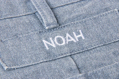 noah24春季新款水洗长裤刺绣logo直筒休闲珠帆布长裤男宽松百搭