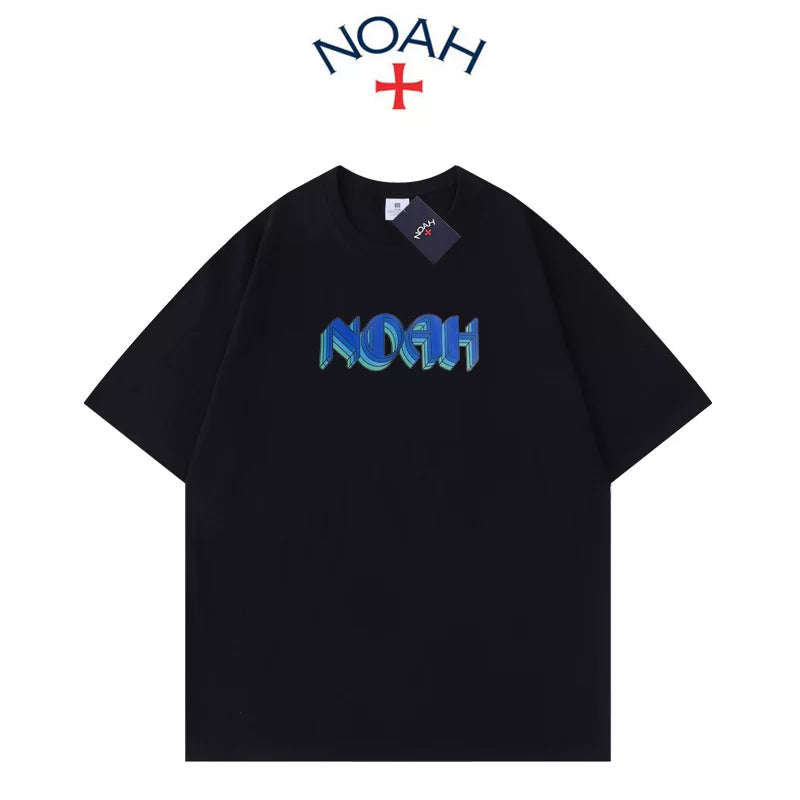 NOAH BWCJ夏季新款潮牌创意字母简约百搭纯棉圆领情侣短袖T恤男女 (1)