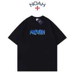 NOAH BWCJ夏季新款潮牌创意字母简约百搭纯棉圆领情侣短袖T恤男女 (1)