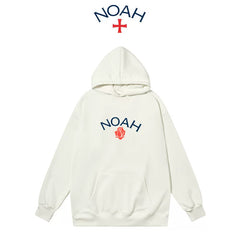 NOAH秋冬潮牌连帽卫衣男女重磅加绒宽松情侣帽衫外套