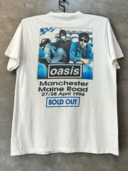 Oasis Rock Band Short Sleeve T-shirt Rapcore Portrait Atmosphere American Street Rascal Handsome Half Sleeve Male