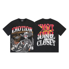 MIXED EMOTION Double‑Sided Graphic T‑Shirt