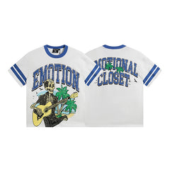MIXED EMOTION Retro Ringer T‑Shirt