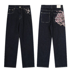 Derschutze Oriental Flower Street Jeans