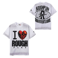 Rough Play Heart‑Skull Graphic Tee