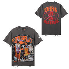 Rough Play Street Portrait‑Print T‑Shirt