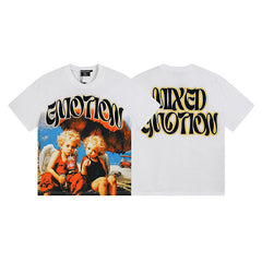 MIXED EMOTION Retro Cherub Graphic Tee