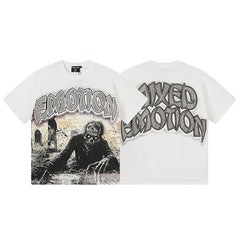 MIXED EMOTION Retro Dark‑Horror T‑Shirt