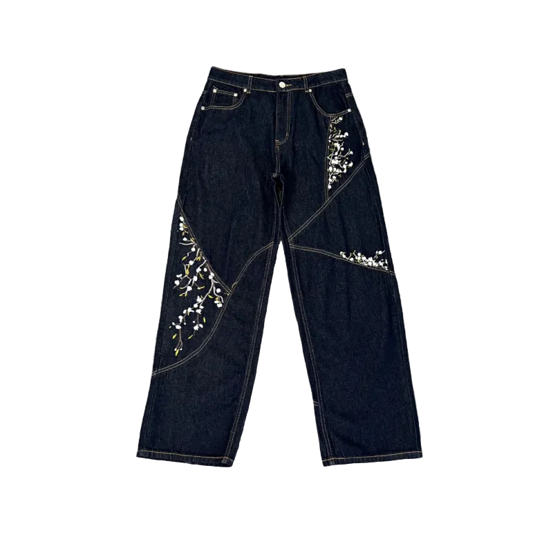 Derschutze Art Floral Street Jeans