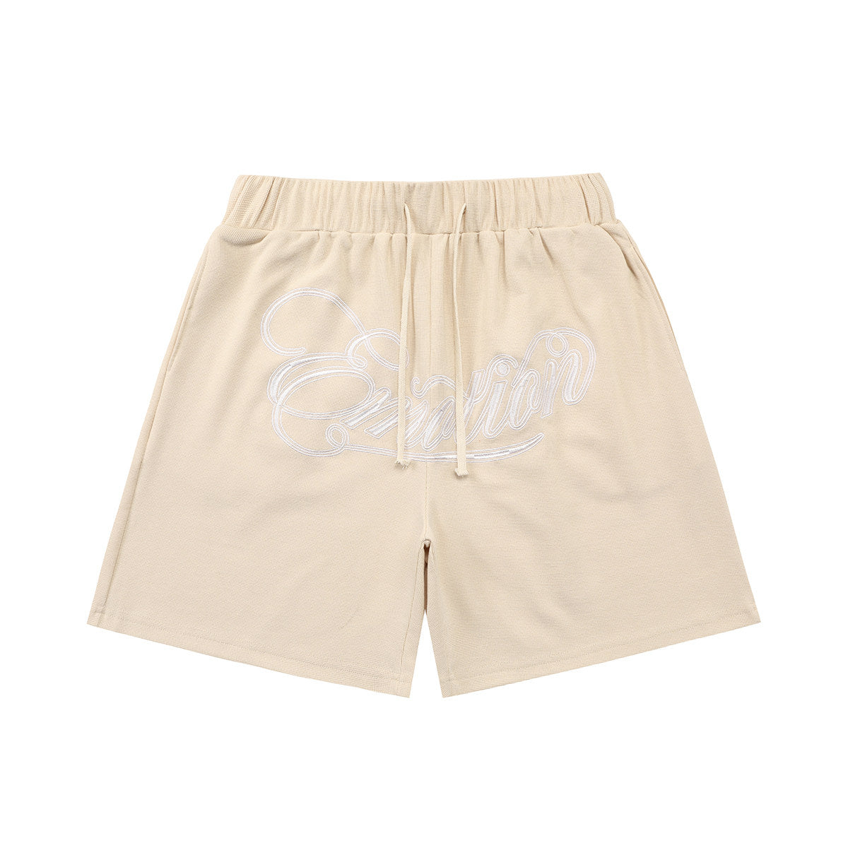 MIXED EMOTION Script Logo Mesh Shorts