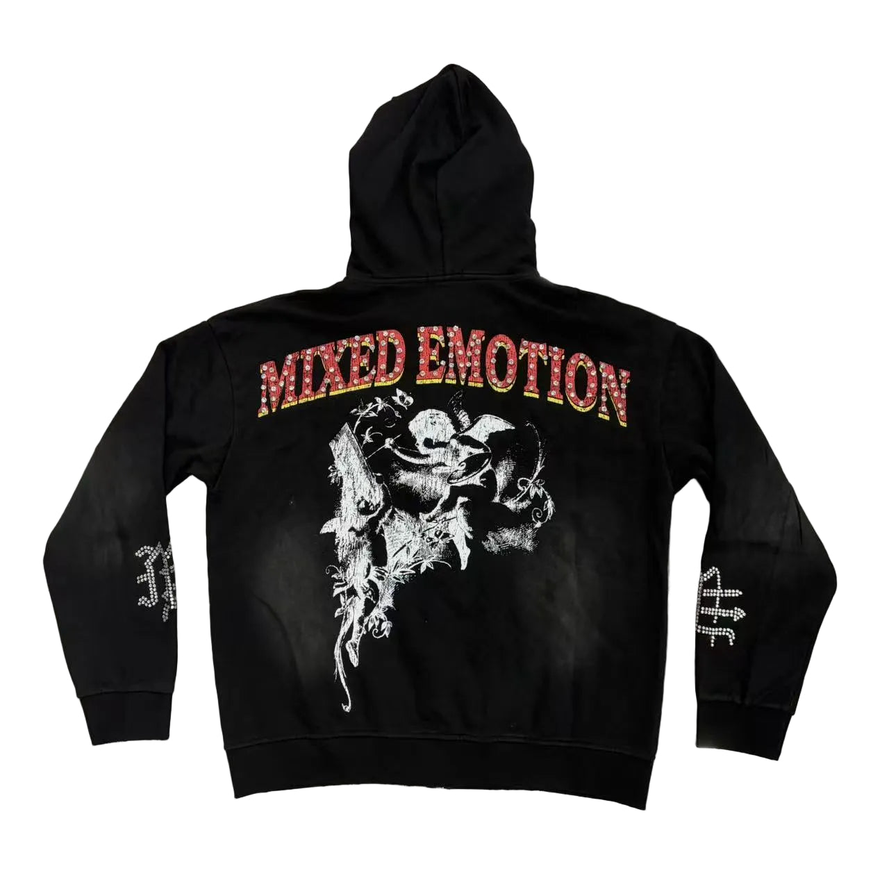 Mixed Emotion Fallen Beauty Zip‑Up Hoodie