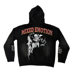 Mixed Emotion Fallen Beauty Zip‑Up Hoodie