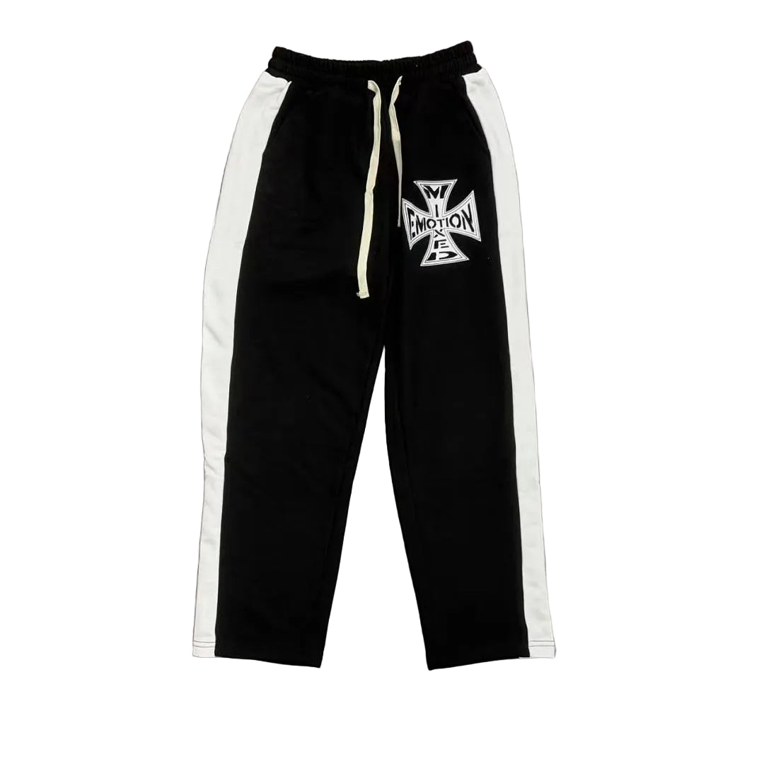 MIXED EMOTION Graphic Loose‑Fit Sweatpants