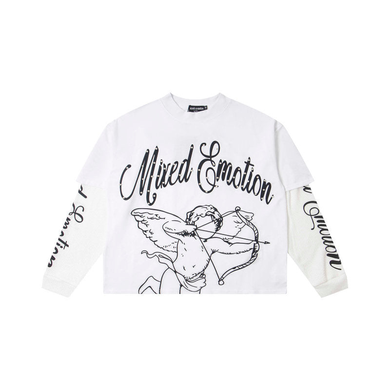MIXED EMOTION Cupid Layered‑Sleeve Top
