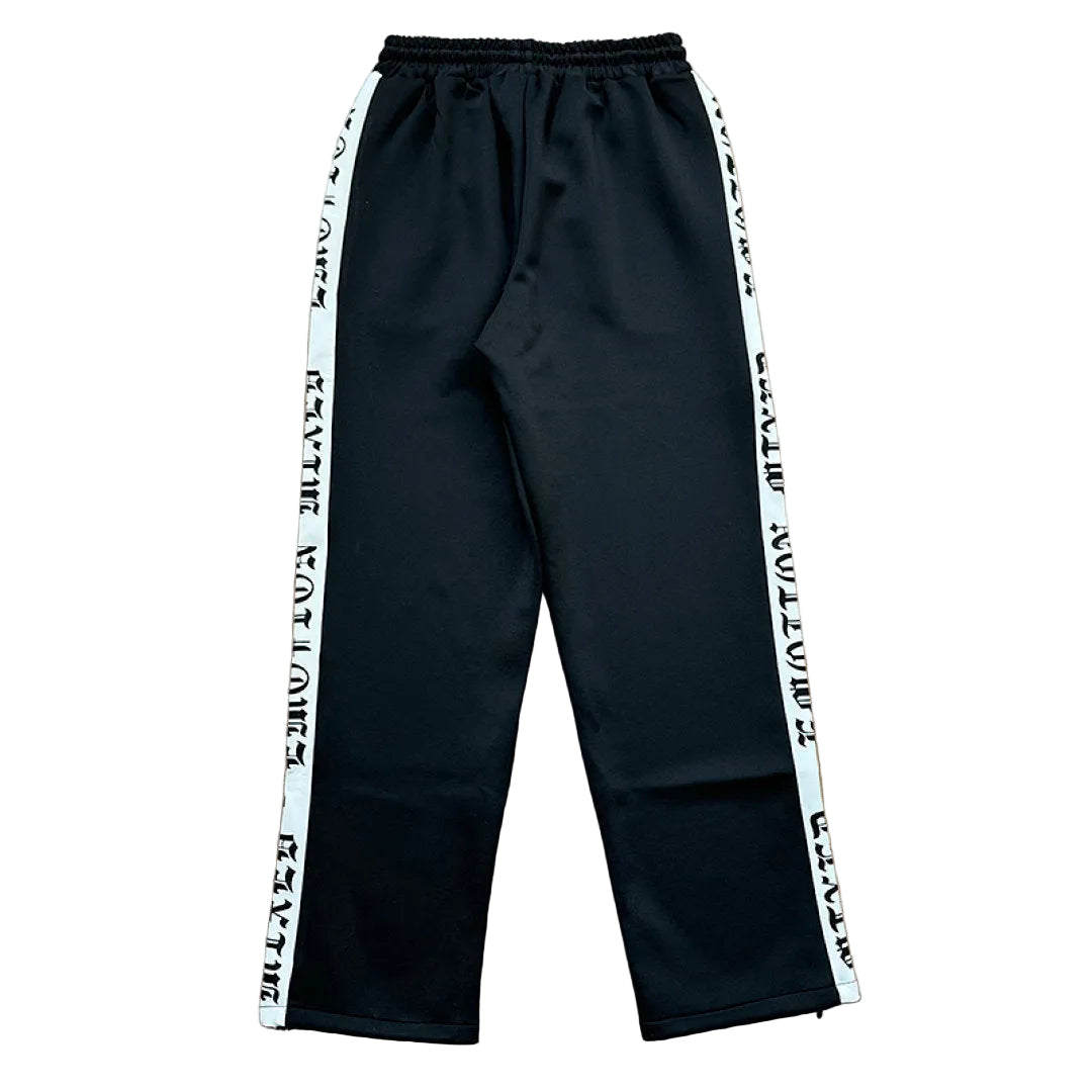 MIXED EMOTION Embroidered Side‑Print Track Pants