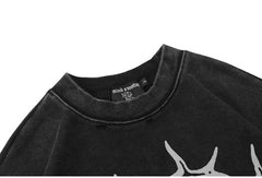 MIXED EMOTION Thorn‑Crown Fake Two‑Piece Top