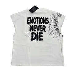 MIXED EMOTION Denied Graphic Cut‑Off Tank
