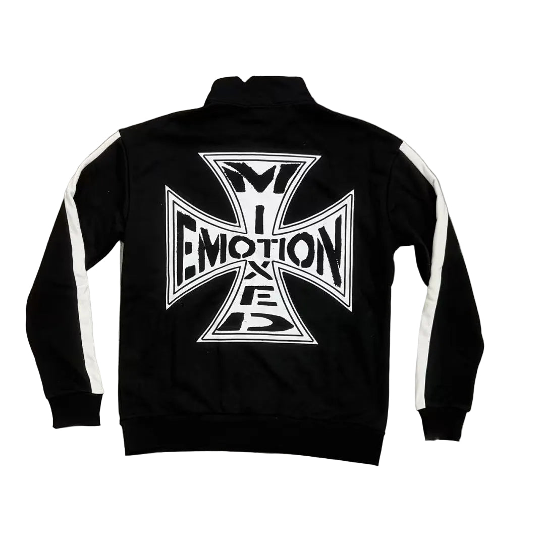 MIXED EMOTION Street‑wear Quarter Zip Top