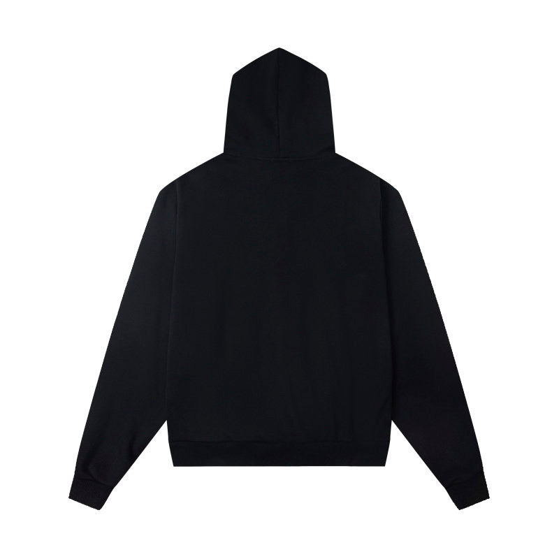MIXED EMOTION Studded Gothic Zip‑Up Hoodie