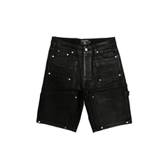 MIXED EMOTION Waxed Carpenter Denim Jorts