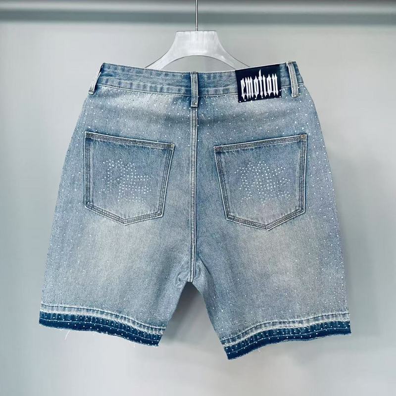 MIXED EMOTION Star Studded Baggy Jorts