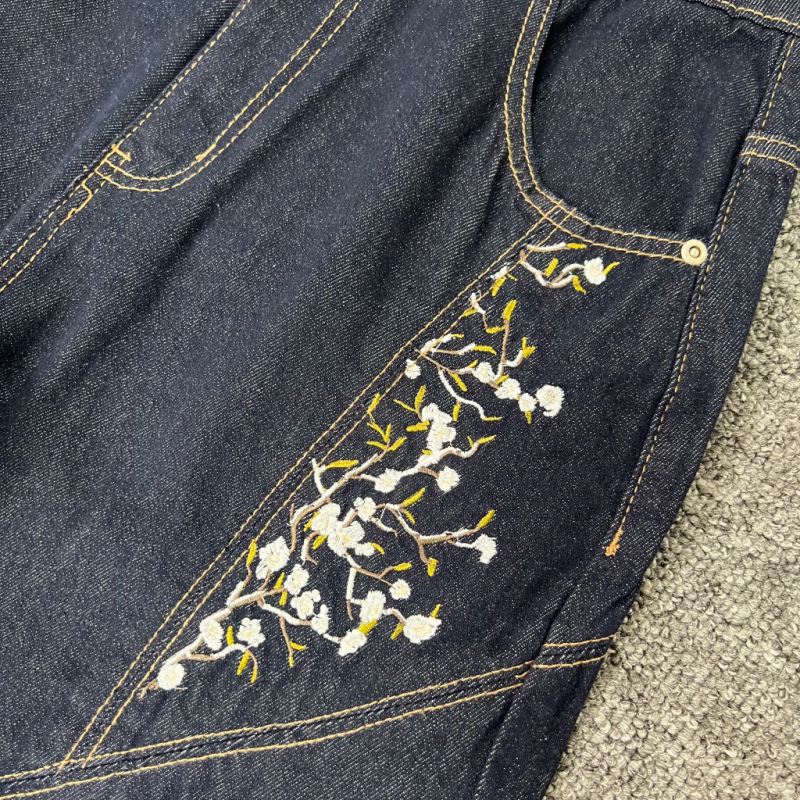 Derschutze Art Floral Street Jeans