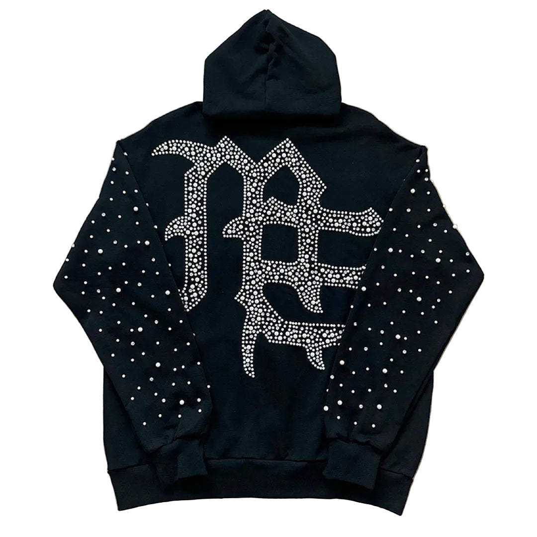 MIXED EMOTION Rhinestone Tracksuit Set
