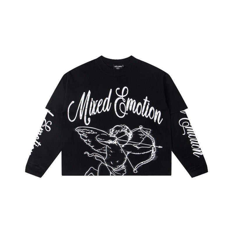 MIXED EMOTION Cupid Layered‑Sleeve Top