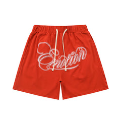 MIXED EMOTION Script Logo Mesh Shorts