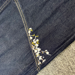 Derschutze Art Floral Street Jeans