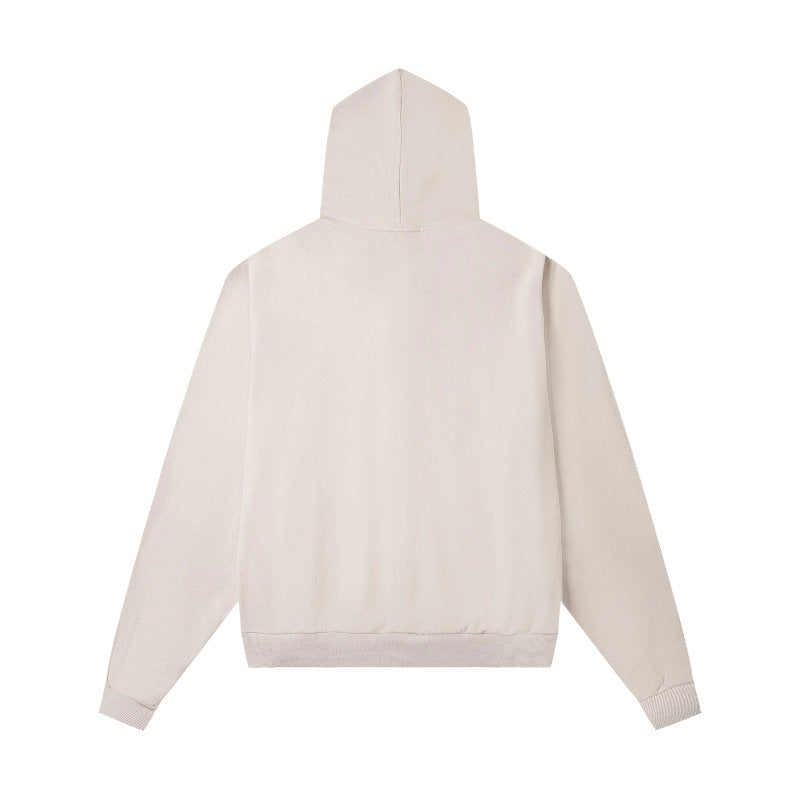 MIXED EMOTION Studded Gothic Zip‑Up Hoodie
