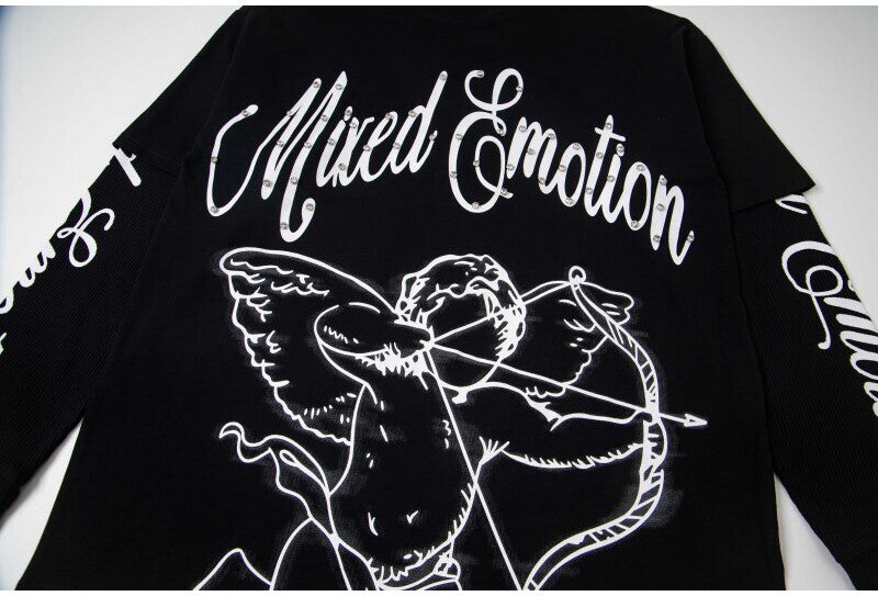 MIXED EMOTION Cupid Layered‑Sleeve Top