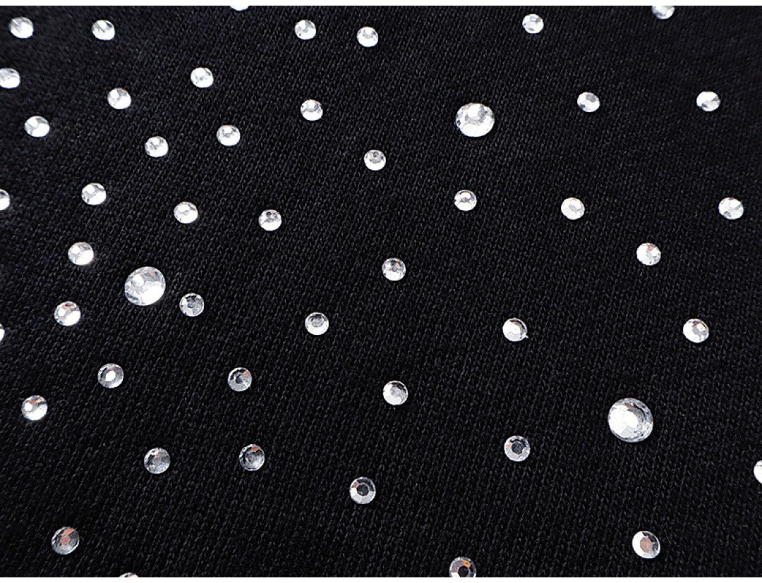 MIXED EMOTION Angel Rhinestone Hoodie