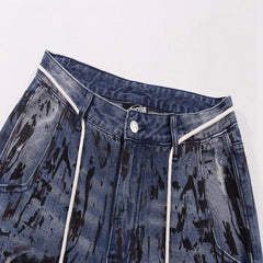 Hellstar Graffiti Print Baggy Jeans